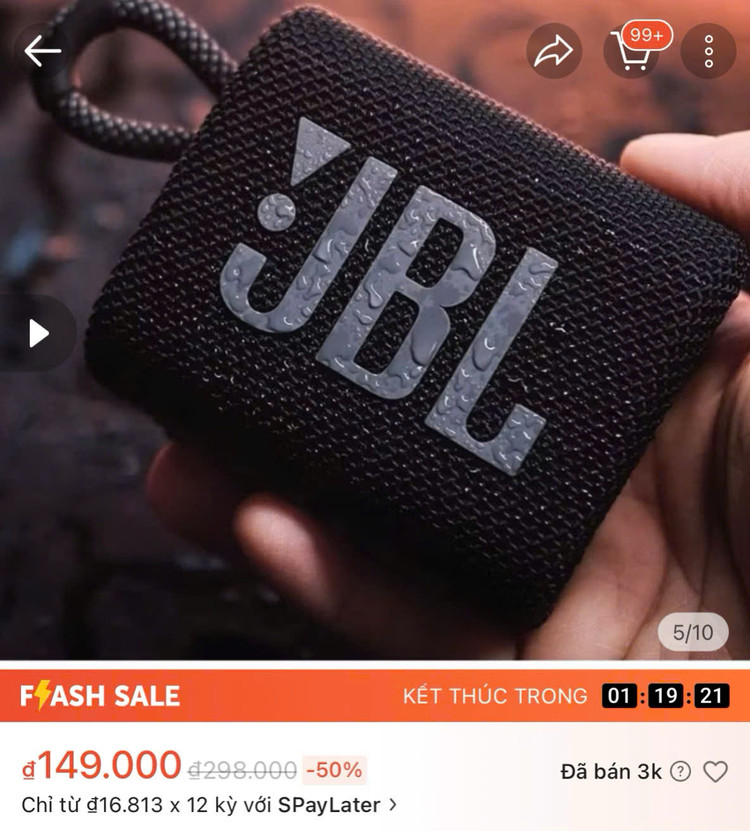 Loa mini kết nối không dây giá 149.000 liệu có chất lượng? Ảnh chụp màn hình