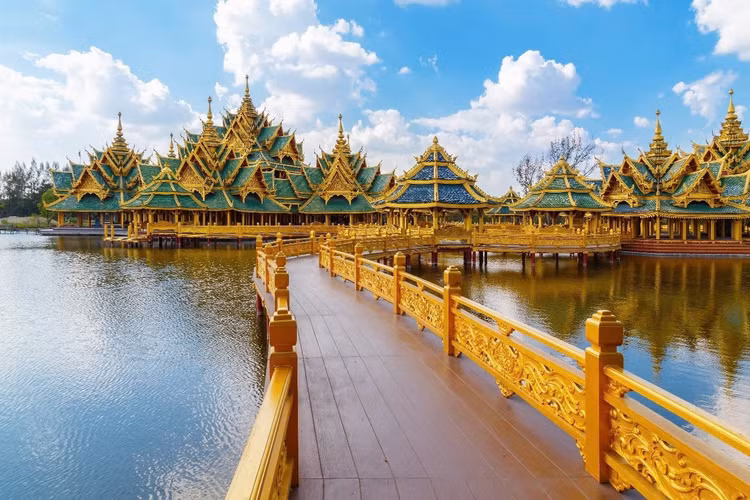 Check-in tại Muang Boran. Ảnh Lê Thảo