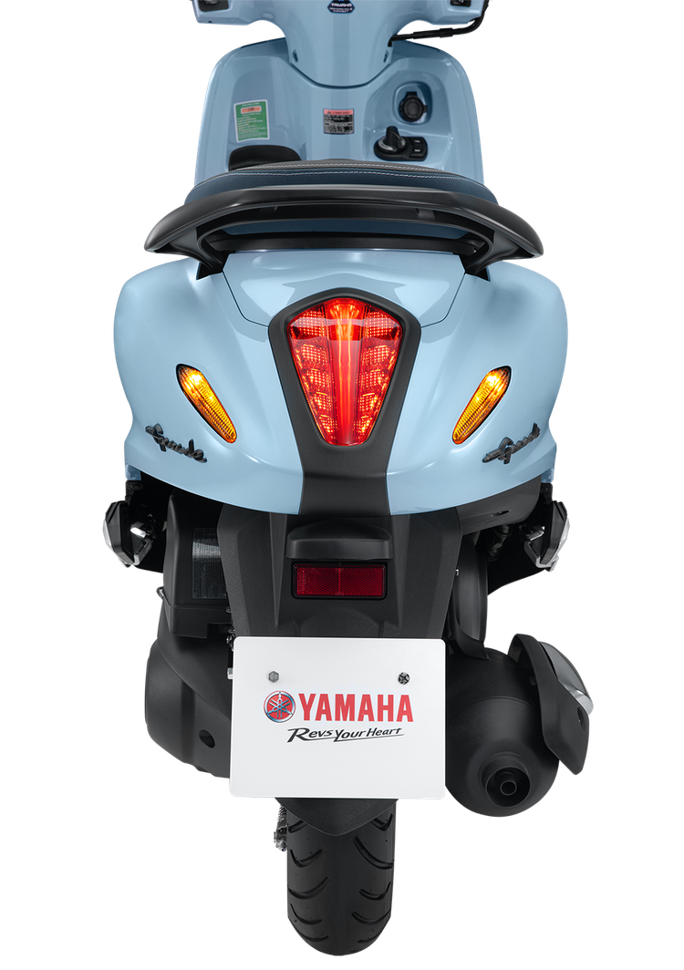 Đèn đuôi xe được thiết kế mới. Kích thước tổng thể dài x rộng x cao của xe tương ứng 1.820mm x 684mm x 1.155mm, khoảng cách gầm 127mm. Trọng lượng xe là 100kg với bản tiêu chuẩn và 101kg với bản cao cấp. Đèn đuôi xe được thiết kế mới. Kích thước tổng thể dài x rộng x cao của xe tương ứng 1.820mm x 684mm x 1.155mm, khoảng cách gầm 127mm. Trọng lượng xe là 100kg với bản tiêu chuẩn và 101kg với bản cao cấp.