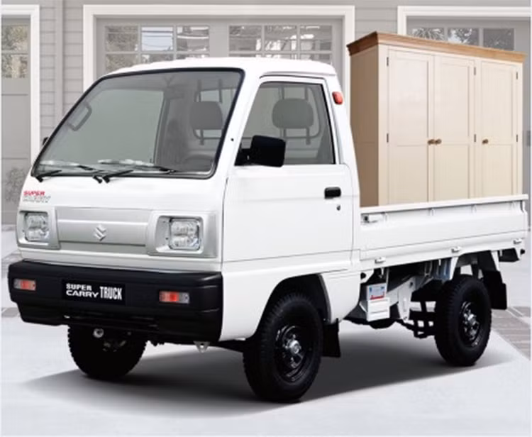 Phần thùng xe rộng cho phép Carry Truck dễ dàng chở hàng nội thất cồng kềnh.