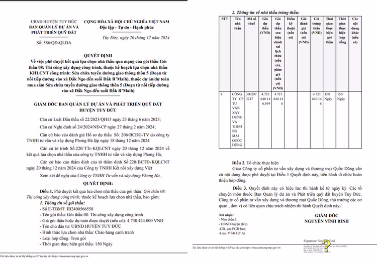 Quyết định 586/QĐ-QLDA. (Nguồn MSC)