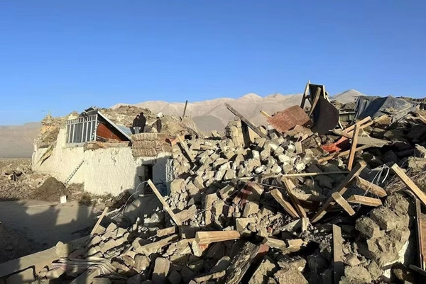 Động đất ở Tây Tạng. (Ảnh: Tân Hoa Xã) Động đất ở Tây Tạng. (Ảnh: Tân Hoa Xã)