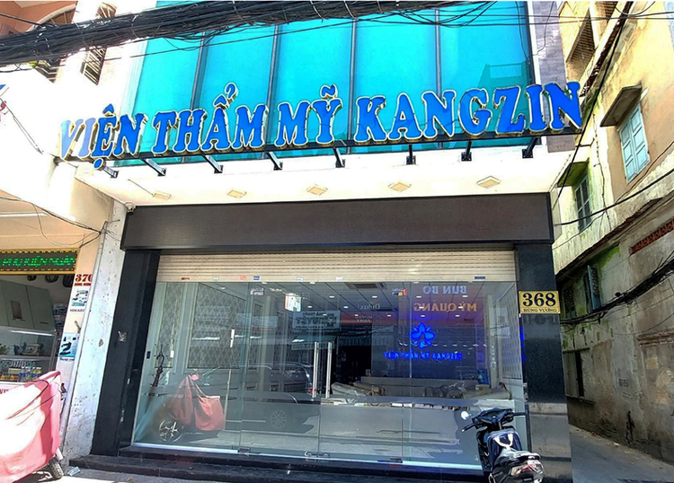 Địa điểm kinh doanh thẩm mỹ Kangzin số 368 đường Hùng Vương, phường Vĩnh Trung, quận Thanh Khê, Đà Nẵng.