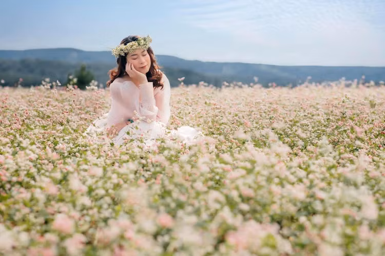 Cánh đồng hoa Đà Lạt đẹp như một giấc mơ. Nguồn ảnh: Đồng Ngô