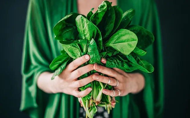 Cải bó xôi có nhiều lợi ích tuyệt vời đối với sức khoẻ. Ảnh The House of Wellness