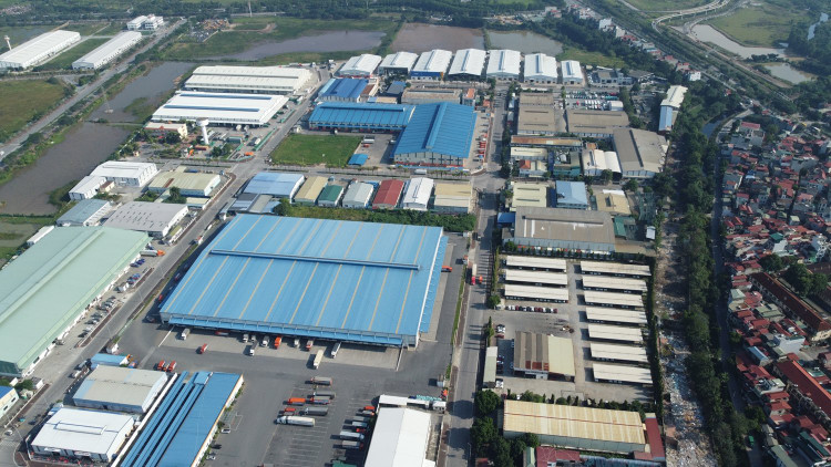 Toàn cảnh KCN Hà Nội - Đài Tư nhìn từ trên cao