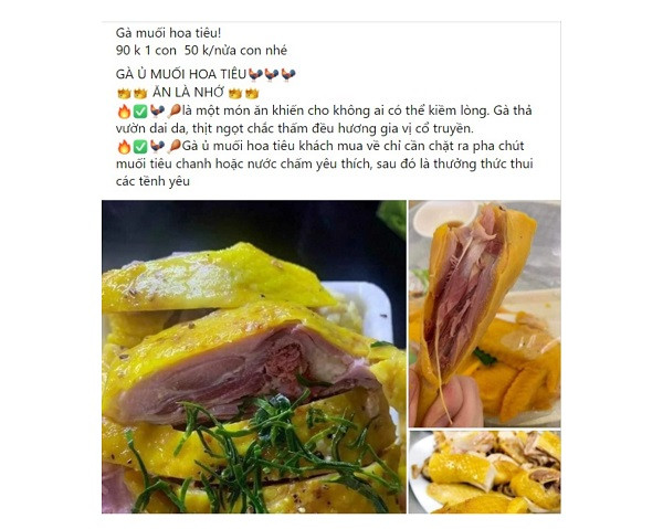 Gà ủ muối siêu rẻ được bán tràn lan trên “chợ online”.