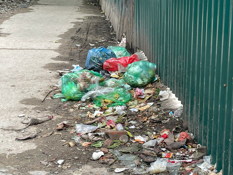 Ngõ 61 Giang Văn Minh được xác định trong dự án cống hóa mương Kẻ Khế cũng chung cảnh nhếch nhác, bẩn thỉu.