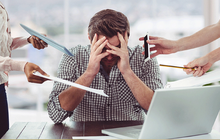 Những người bị stress có thể mắc những sai lầm trong cuộc sống, cũng như trong lúc làm việc... - Ảnh minh hoạ