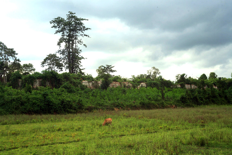 Cảnh tượng hoang phế ở Điện Thoại Thánh. Ảnh: Quốc Lê