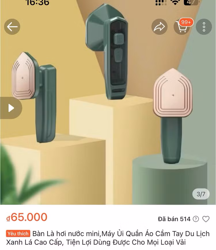 Bàn là hơi nước mini giá rẻ