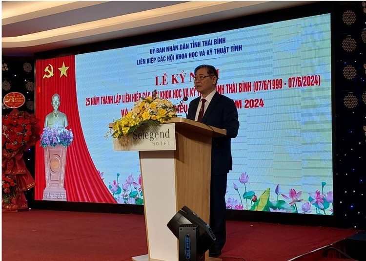 Chủ tịch VUSTA Phan Xuân Dũng phát biểu tại lễ kỷ niệm