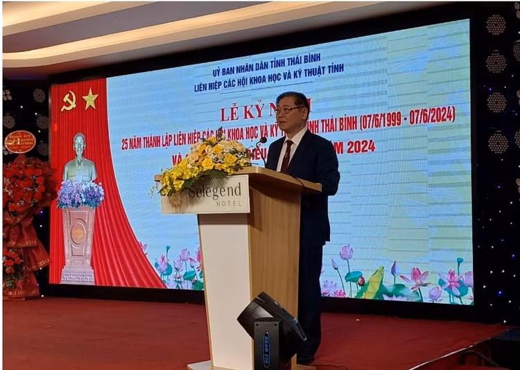 Chủ tịch VUSTA Phan Xuân Dũng phát biểu tại lễ kỷ niệm