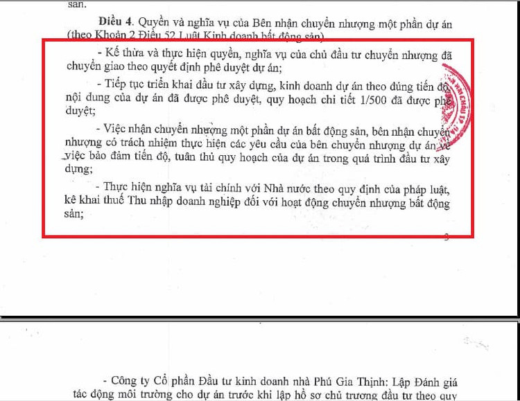 Điều 4 Quyết định 426/QĐ-UBND ngày 24/01/2019 của UBND TP Đà Nẵng chấp thuận chuyển nhượng một phần dự án New Danang City