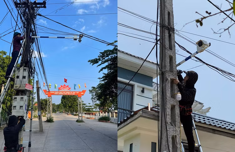 Hệ thống camera góp phần bảo vệ an ninh thôn xóm.