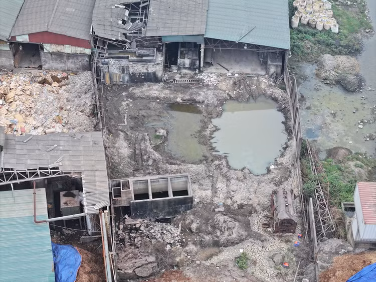 Khu vực bãi thải của Công ty Việt Mỹ hiện nay