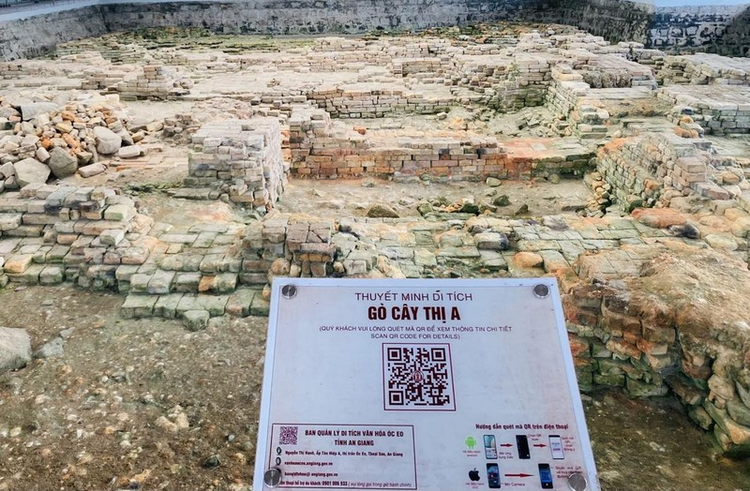 Khu di tích Óc Eo - Ba Thê là di chỉ khảo cổ học có tầm cỡ ở Đông Nam Á. Ảnh: Báo điện tử Đảng Cộng sản Việt Nam.