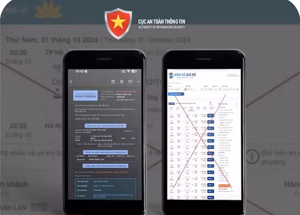 Giả mạo hãng hàng không để lừa bán vé máy bay dịp Tết 2025 (Nguồn: IT)
