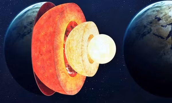 Hố đen bị mắc kẹt bên trong một vật thể đá lớn có thể tiêu thụ lõi chất lỏng của nó.