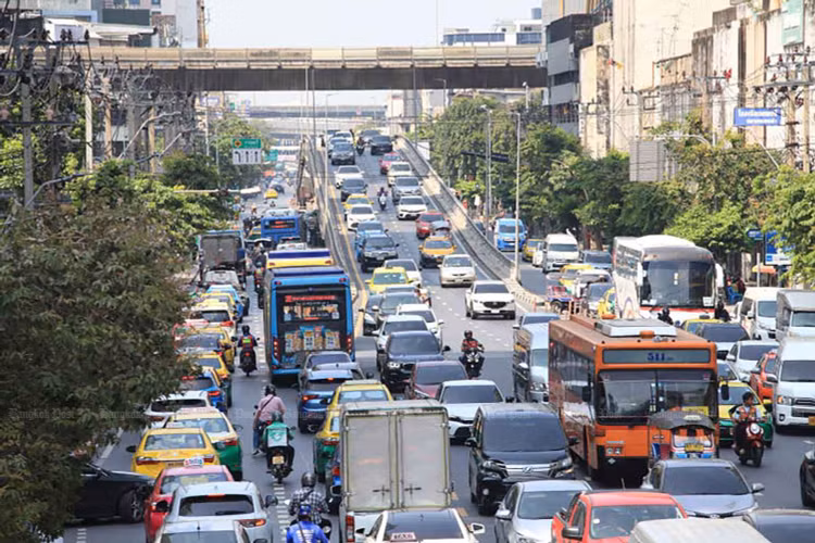 Giao thông ở Bangkok, Thái Lan. Ảnh: Bangkok Post. Giao thông ở Bangkok, Thái Lan. Ảnh: Bangkok Post.