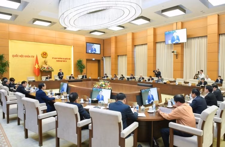 Khai mac phien hop 22 cua Uy ban Thuong vu Quoc hoi
