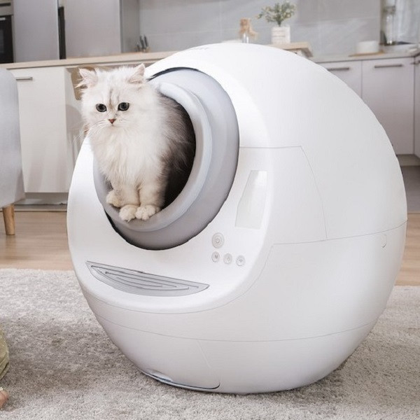 Máy vệ sinh tự động cho thú cưng.