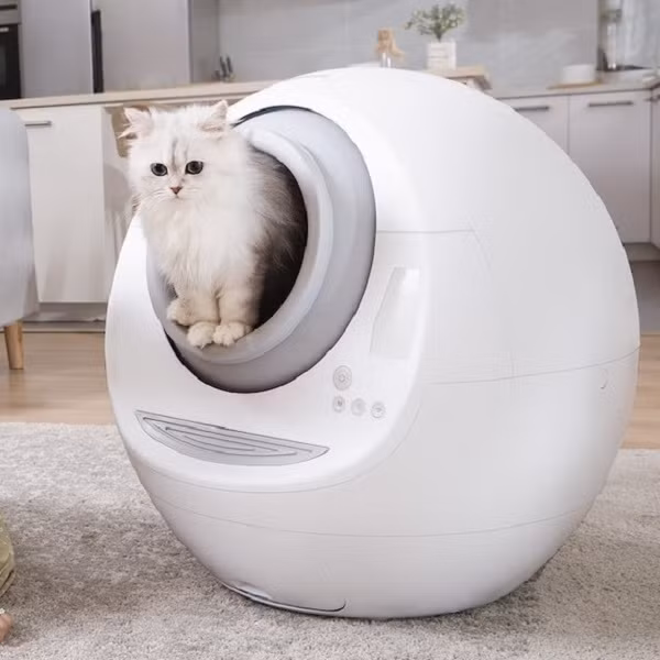 Máy vệ sinh tự động cho thú cưng.