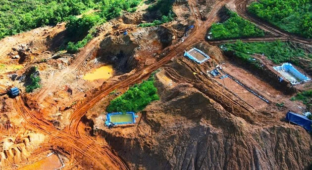 Quảng Nam: Truy quét tụ điểm khai thác vàng trái phép. Ảnh Báo Thanh Tra