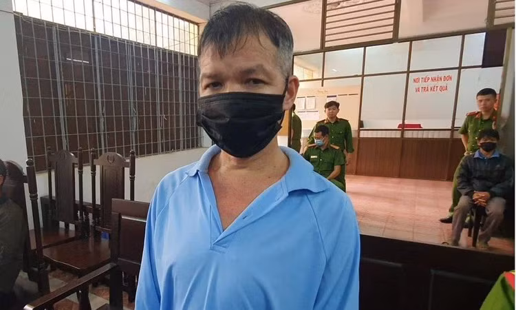 Bị cáo Trần Văn Niu tại phiên tòa.