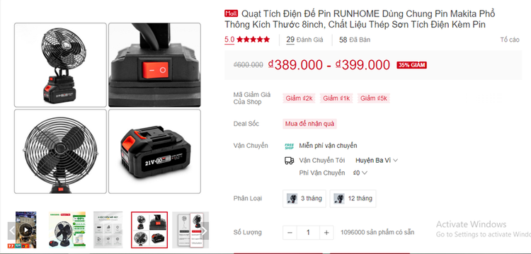 Quạt tích điện giá rẻ thành… bỏ đi. Ảnh minh họa