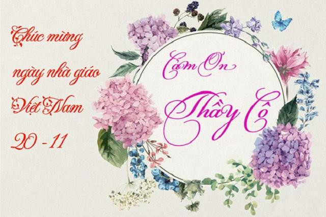 Ngày Nhà giáo Việt Nam 20/11 là ngày lễ tri ân các thầy cô giáo.