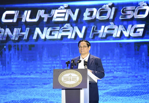 Thủ tướng Phạm Minh Chính phát biểu tại sự kiện. Ảnh: Báo Nhân dân Điện tử.