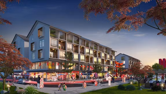 Koto là phân khu thương mại duy nhất tại Sun Beauty Onsen. Ảnh phối cảnh minh họa Koto là phân khu thương mại duy nhất tại Sun Beauty Onsen. Ảnh phối cảnh minh họa