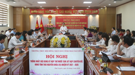 Theo kế hoạch, ngày 26/4/2024, HĐND tỉnh Thái Nguyên khoá XIV, nhiệm kỳ 2021-2026 sẽ họp kỳ họp thứ 18.