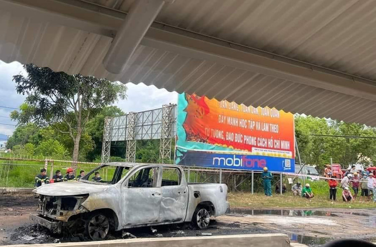 Hiện trường sau vụ cháy.