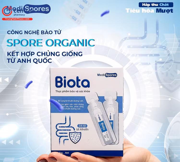 Quảng cáo men vi sinh Medispores Biota trên website https://medispores.vn/