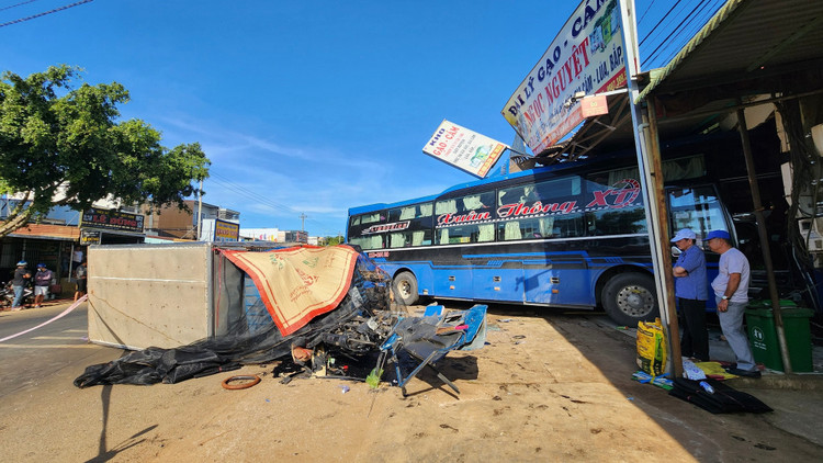Hiện trường vụ tai nạn.
