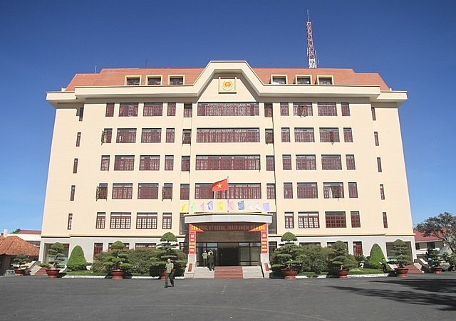 Trụ sở Công an tỉnh Lâm Đồng nằm trên đường Trần Bình Trọng, phường 5, TP Đà Lạt.