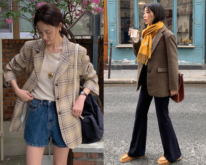 Áo blazer kẻ đang nhận được sự yêu thích mang đến nổi bật và trẻ trung cho người mặc. Áo blazer kẻ kết hợp rất ăn ý với các mẫu áo như sơ mi sáng màu, áo len trơn hay áo thun dài tay để tăng thêm hiệu quả &quot;hack&quot; tuổi. Mix cùng một chiếc quần jeans, quần âu hay chân váy dài, tổng thể sẽ ghi điểm phong cách.