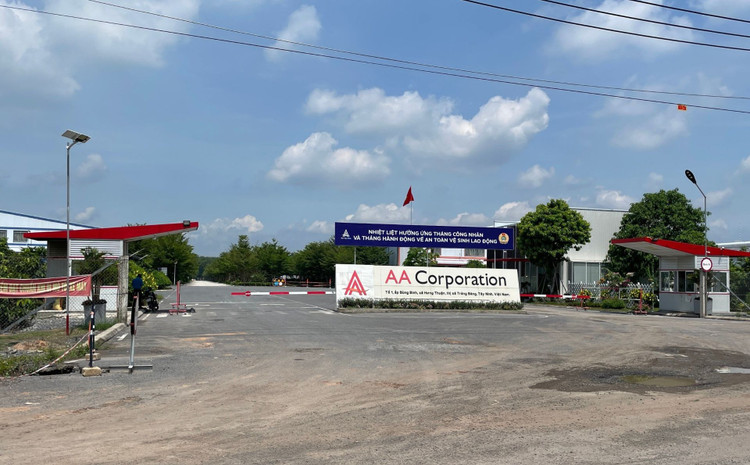 Trụ sở của Công ty Cổ phần Xây dựng Kiến trúc AA Tây Ninh tại ấp Bùng Binh, xã Hưng Thuận, thị xã Trảng Bàng, tỉnh Tây Ninh.. Ảnh Báo Xây Dựng