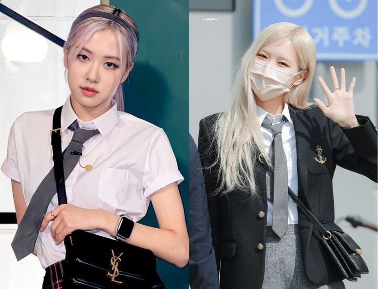 Thắt cà vạt nữ kiểu truyền thống. Ảnh IVY moda