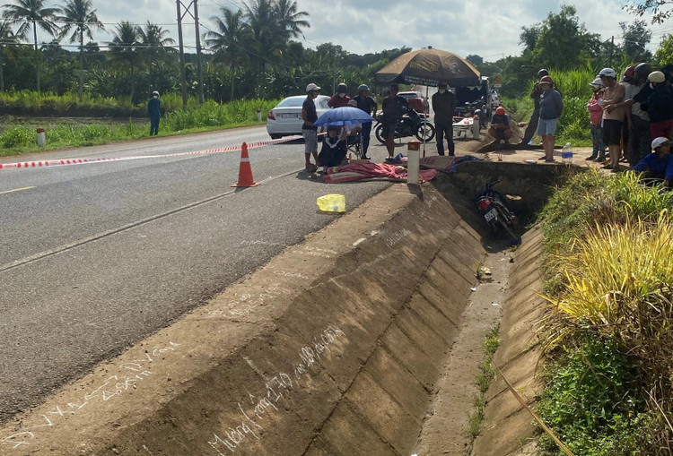 Hiện trường vụ tại nạn giao thông.