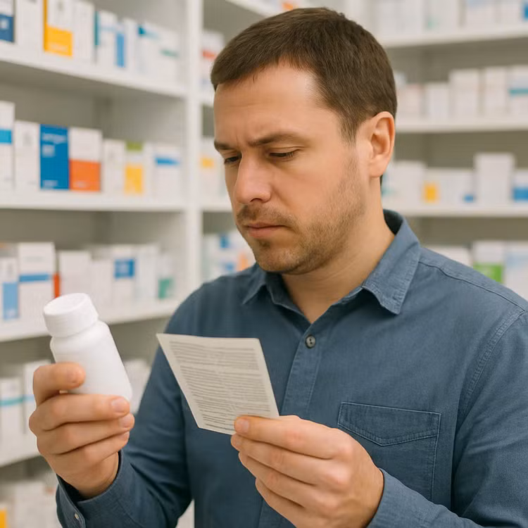 Kiểm tra kỹ nhãn mác khi mua thuốc/ Hình minh hoạ