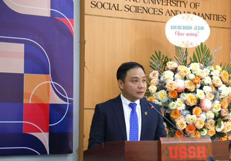 PGS.TS. Đào Thanh Trường phát biểu khai mạc buổi lễ kỷ niệm 10 năm thành lập Viện Chính sách và Quản lý