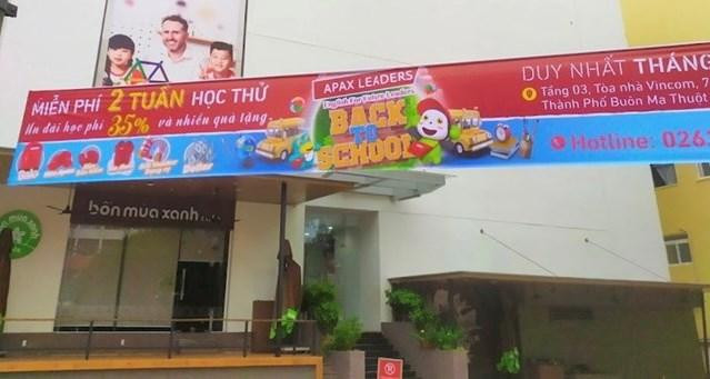 Trung tâm Anh ngữ Apax Leaders tại Đắk Lắk.