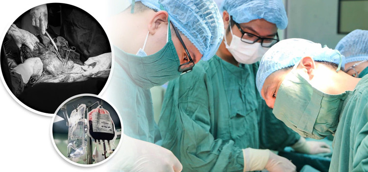 Phẫu thuật bảo tồn tử cung cho sản phụ bị rau cài răng lược. Ảnh BVCC