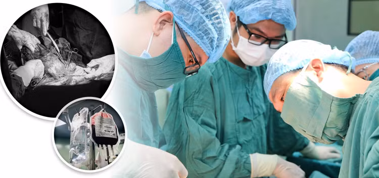 Phẫu thuật bảo tồn tử cung cho sản phụ bị rau cài răng lược. Ảnh BVCC