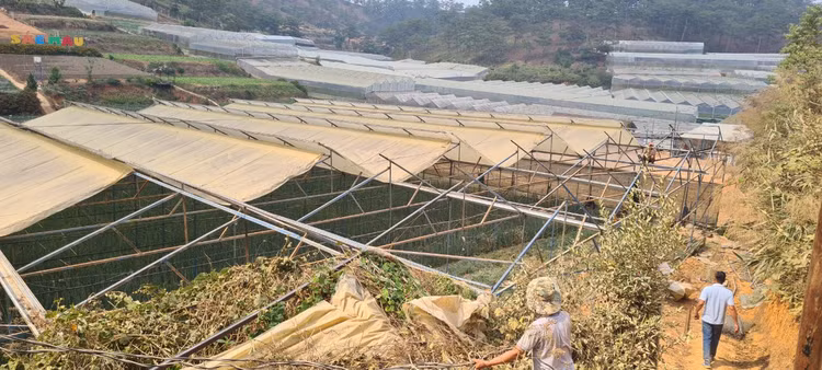 Người dân chủ động tháo dỡ, di dời các công trình nhà lồng trên tuyến đường đi qua.