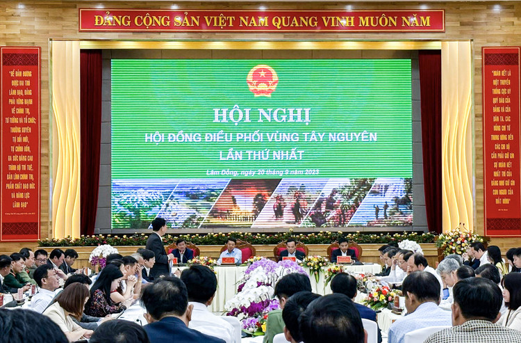 Toàn cảnh Hội nghị điều phối vùng Tây Nguyên lần thứ nhất.