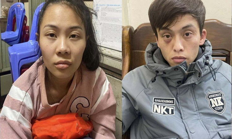 Nguyễn Phúc Hồng Ân (mẹ ruột của cháu bé) và Trần Hoài Thương (bạn trai của Ân).